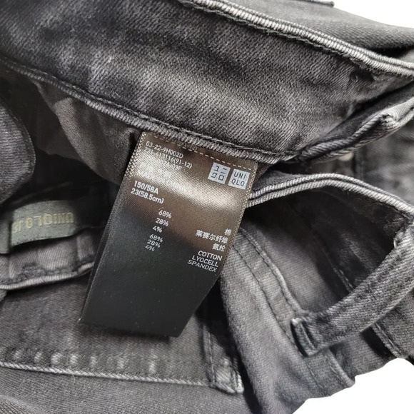 Uniqlo Black Wash High  Rise Skinny Jeans - Picture 6 of 7